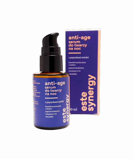 Este Synergy AntiAge SERUM na noc z peptydami miedzi 30ml