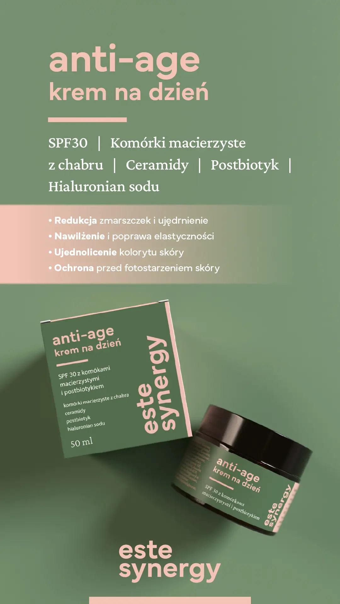 Krem na dzień SPF 30 z komórkami macierzystymi i postbiotykiem 50ml - obrazek 2
